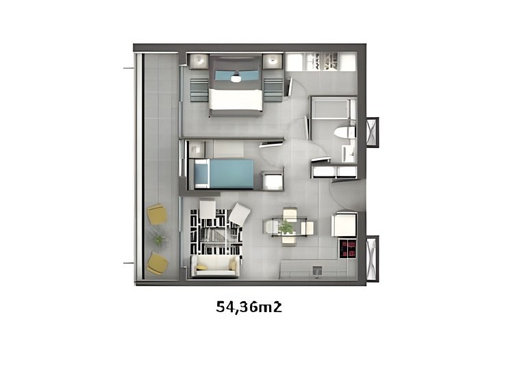 Depto. Piso 6 Cond. Puerto Serena